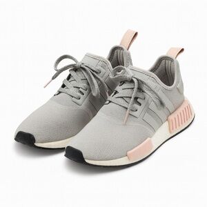 Adidas NMD R1 Light Onix 2017 Grey and Pink Running Shoes Sneakers